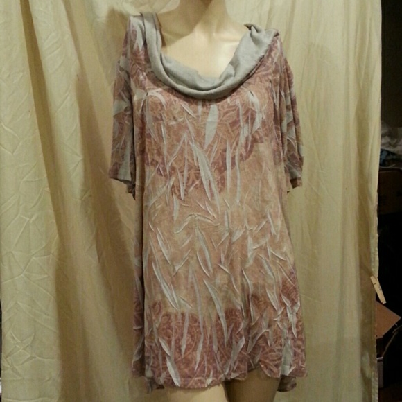 Casual freedom Silk blend plus size top