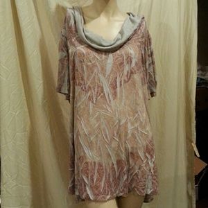 Casual freedom Silk blend plus size top