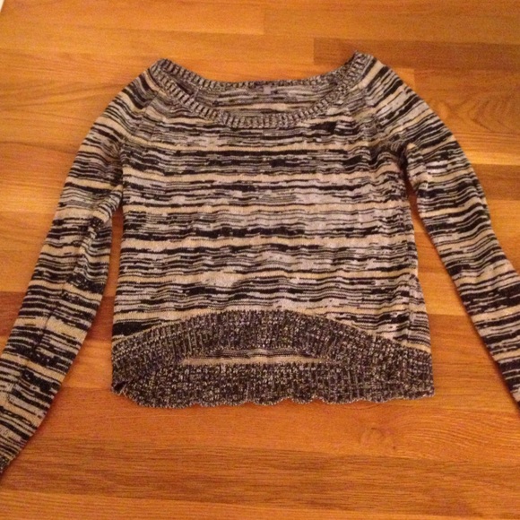Striped knit sweater