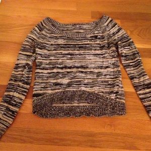 Striped knit sweater