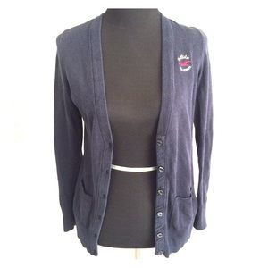 Navy Hollister cardigan