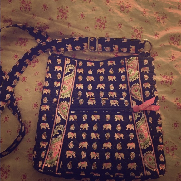 Vera Bradley Pink Elephants Rare mailbag