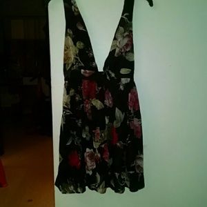 Black floral dress from saboskirt