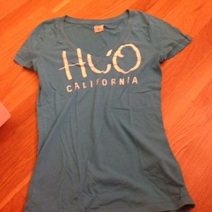Blue v-neck tshirt