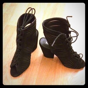 MIA Shay lace up heel booties