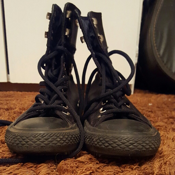 converse black combat boots