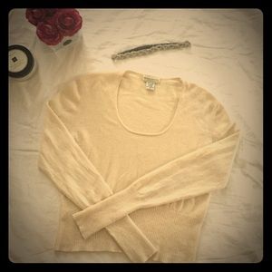 Banana Republic cream cashmere sweater