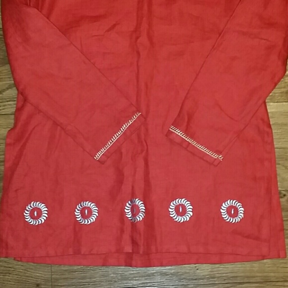 Neiman Marcus  Embroidered Tunic - Picture 2 of 3