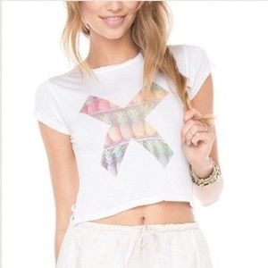 Brandy pineapple crop top NWT