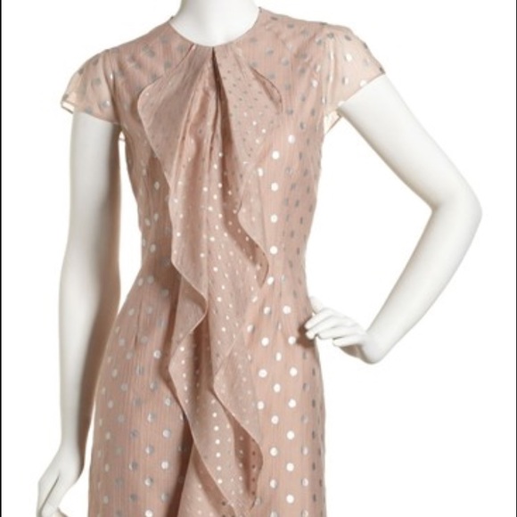 Andrew Marc Polka Dot Ruffle Dress