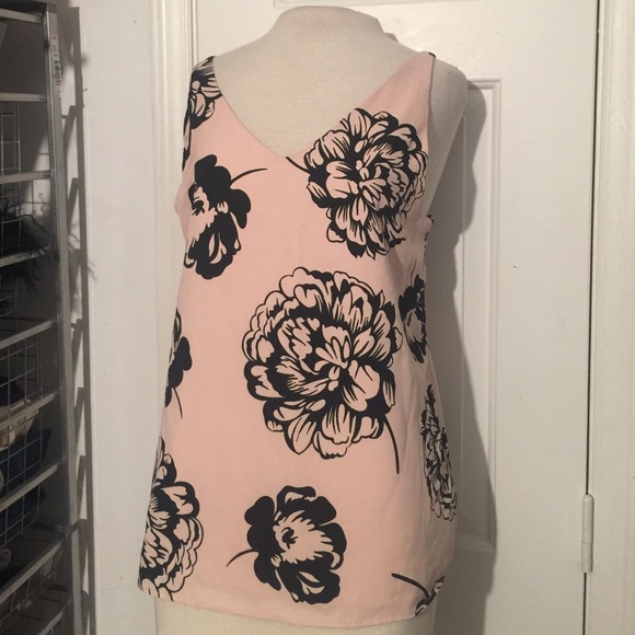 J. Crew Tops - NWT J. Crew size Medium Petite pink & black tank