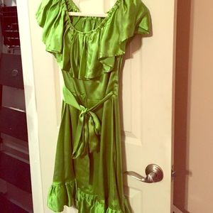 Bestey Johnson ruffle satin dress