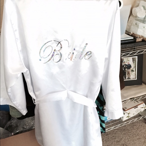 Bride robe & gown set