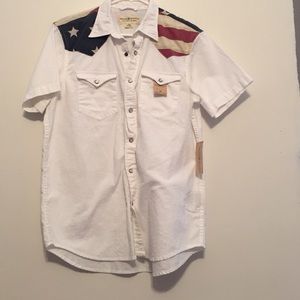 Men's denim & Supply polo button up