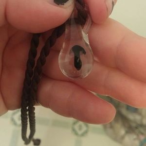 Glass mushroom pendant