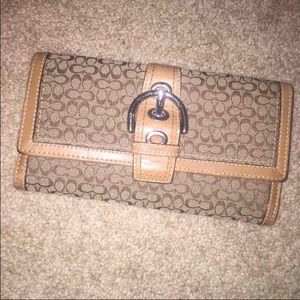 Large Authentic Coach Wallet
