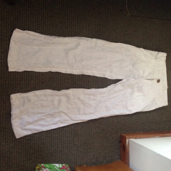 NWOT Athleta Lagoon Linen Pants - 100% Linen!!