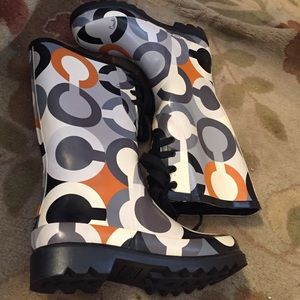 Coach rain boots