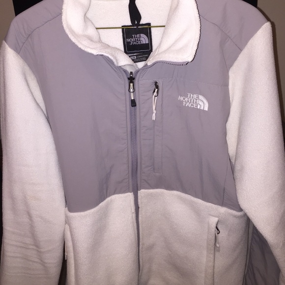 NORTH FACE Women's White and Grey Jacket