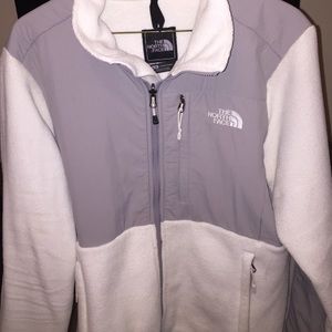 NORTH FACE Women's White and Grey Jacket