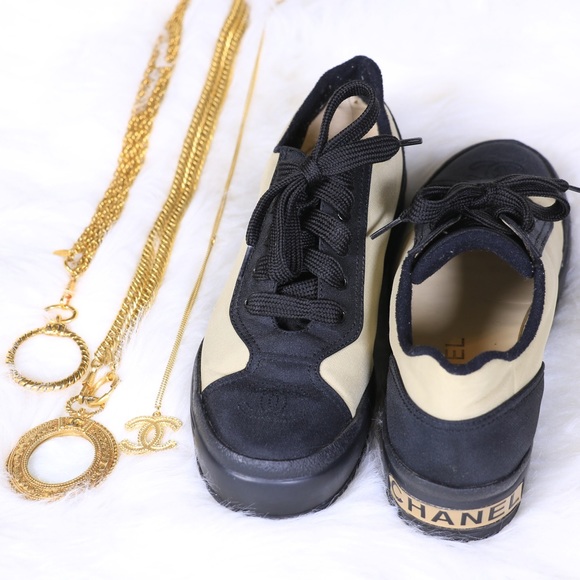 CHANEL Shoes - SOLD Chanel Iconic Platform Sneakers