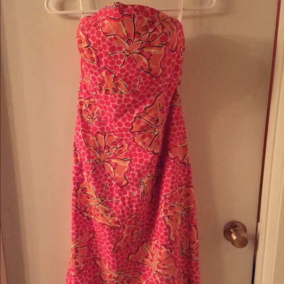 Lilly Pulitzer Strapless Dress Size 6 EUC