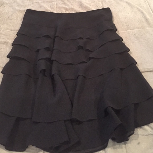 J S Collection  Dresses & Skirts - Dressy black layered skirt