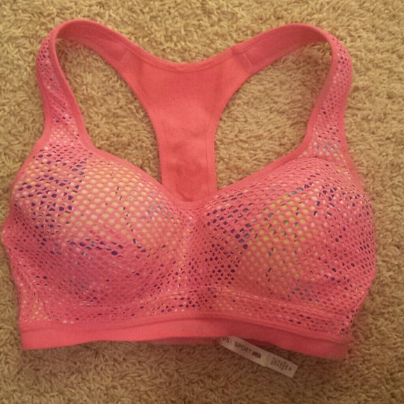 Victoria's Secret Other - Victoria Secret sports bra pink w/ design