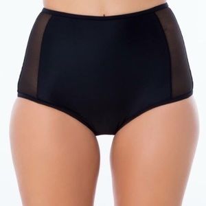 High Waisted Mesh Bottoms