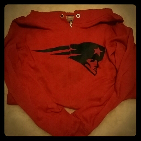 PINK Victoria's Secret Sweaters - Vs pink NFL patriots long tunic zip up!