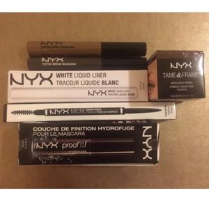 New NYX Eyelash, Eyebrow, And Eyelash Set of 6