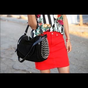 Zara suede bag
