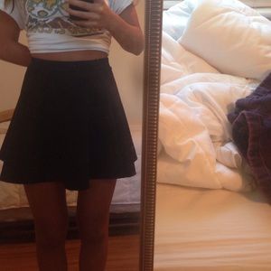 Black skater skirt