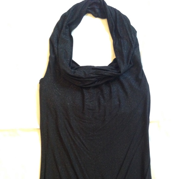 Black shimmer Limited halter top - Picture 1 of 4