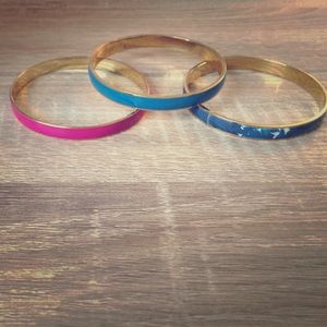 Three J. Crew enamel bangles