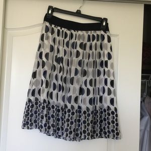 White House black market polka dot skirt