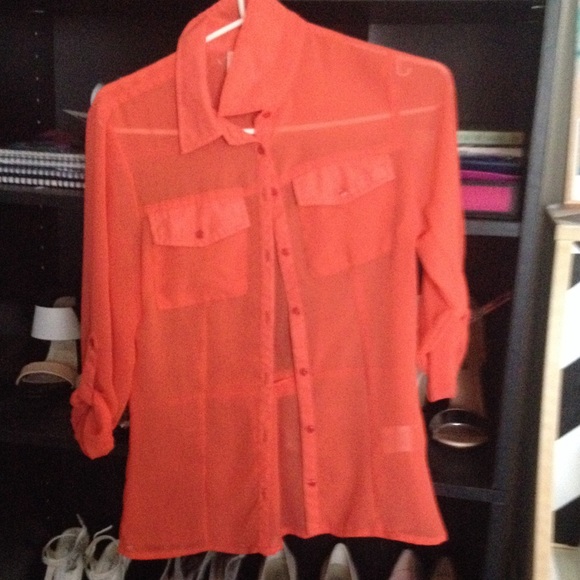 Coral Blouse