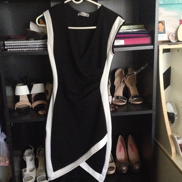 Black and white Mini Dress