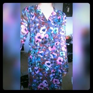 Multi-Colored Flower Patterned Dress!