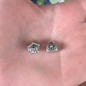 Doghouse and purse pandora charms