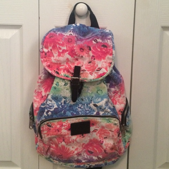 Victoria's Secret floral backpack!