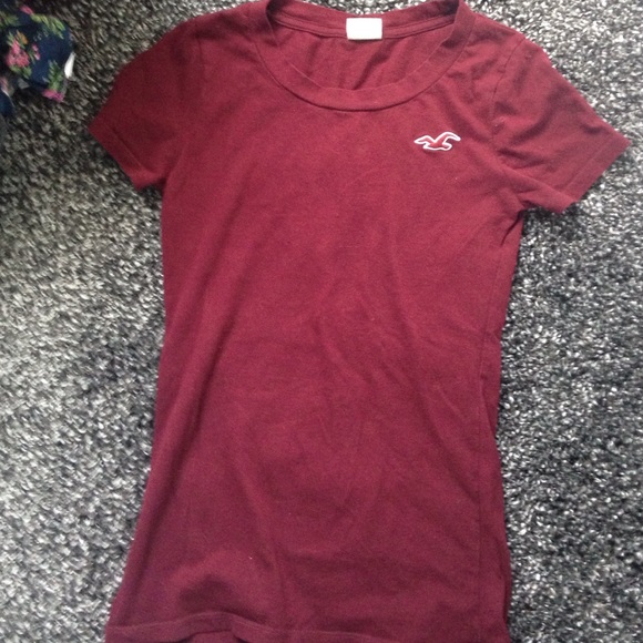 Hollister Burgandy Shirt
