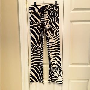 Tory Burch Zebra terry pants
