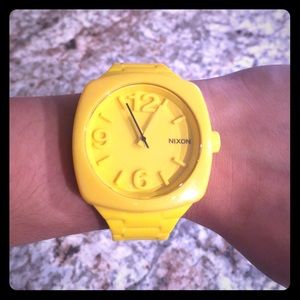 Nixon The Dial yellow watch