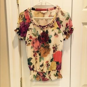 Rose print Ted Baker top