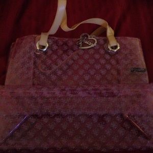 Clear Guess tote bag