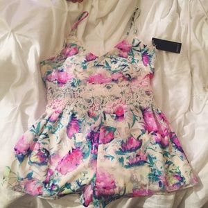 Forever 21 floral print romper