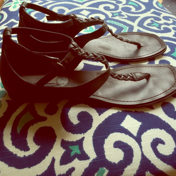 😍Buttery black leather sandals!😍
