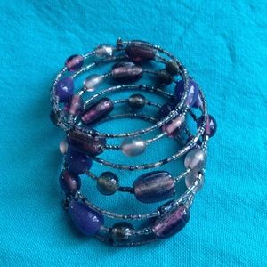Wrap Around Beaded Bracelet 💜