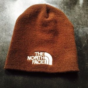 Brown North Face Beanie